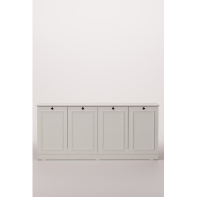 4-Door Console Cabinet, Cream