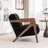 Bula Solid Wood Upholstered Armchair-1990212434
