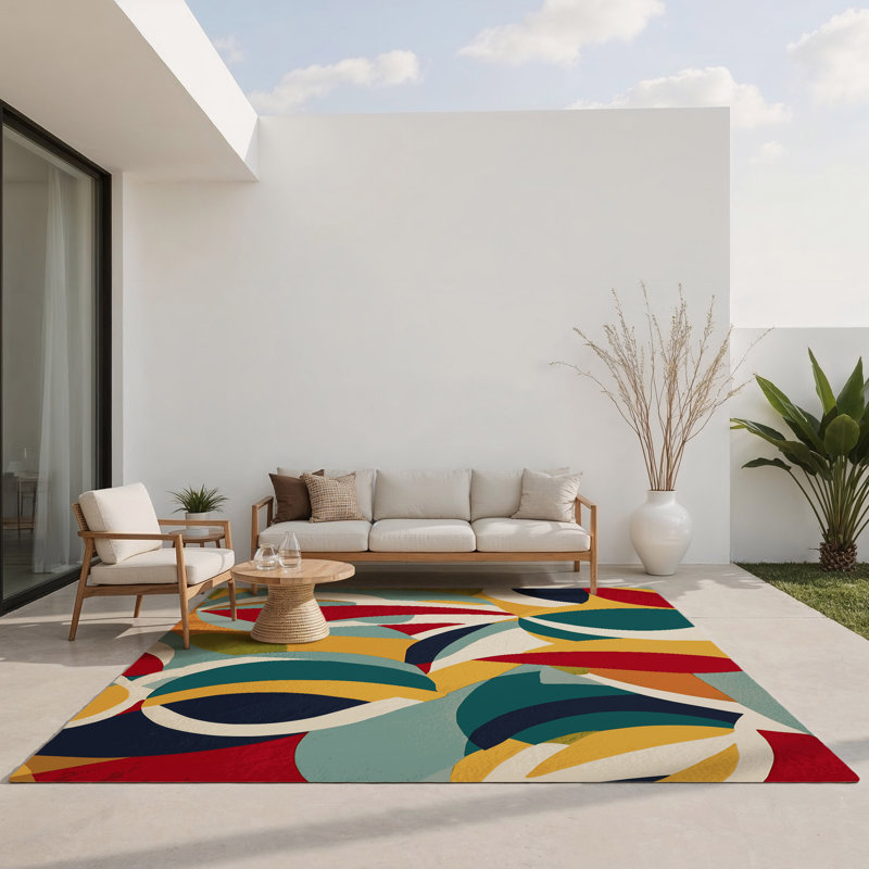 Tapis intérieur et extérieur Spunky Shimmy, Rectangle 1 pi 6 po x 2 pi 6 po