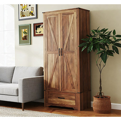 Armoire de cuisine, armoire avec tablettes réglables