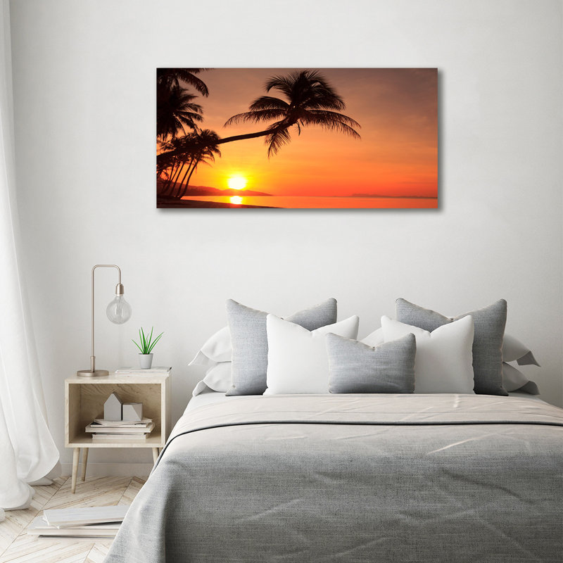 Sunset Beach - Wrapped Canvas Print