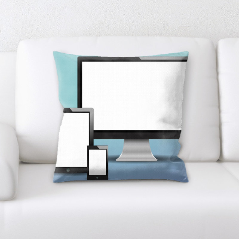 Microsuede Throw Pillow