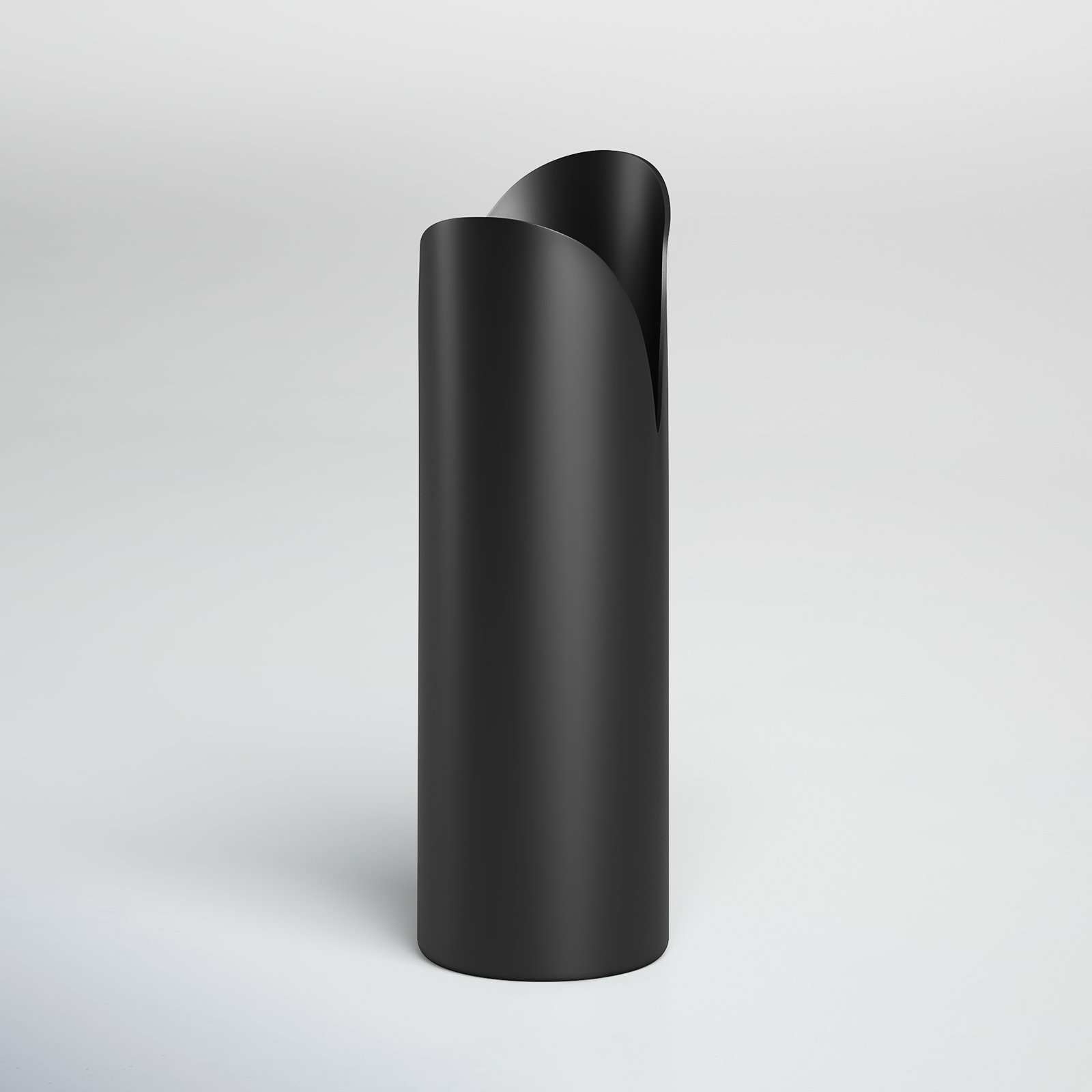 Jenny Iron Table Vase, Black, 13" H x 4" W x 4" D