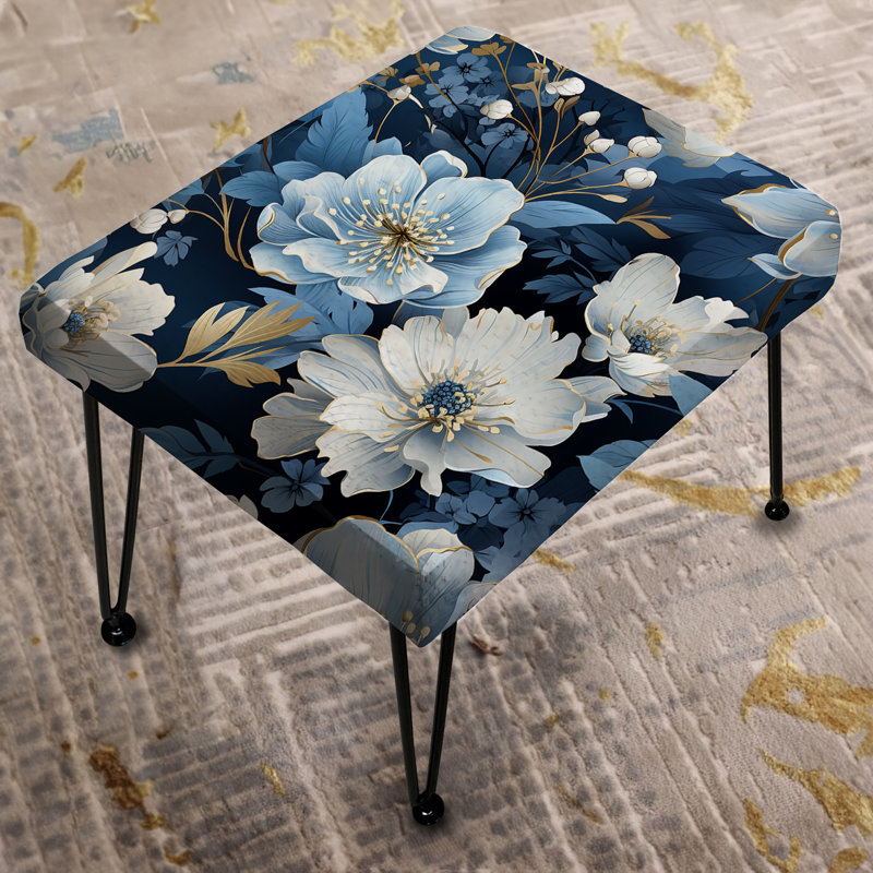 Ciocan - Repose-pieds rectangulaire floral