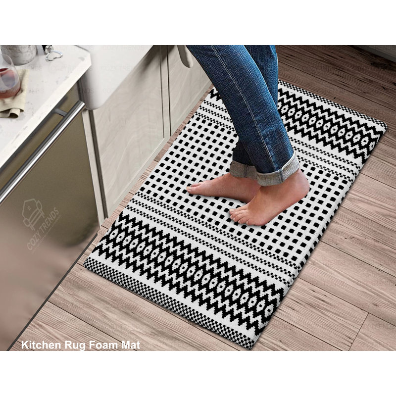 Ensemble de 2 tapis anti-fatigue Jonnatan, Noir