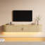 Meuble télé flottant avec lumières RVB, tablette télé murale-1450539030-1450539024