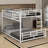 Twin Over Full L-Shaped Metal Bunk Bed-1250622002
