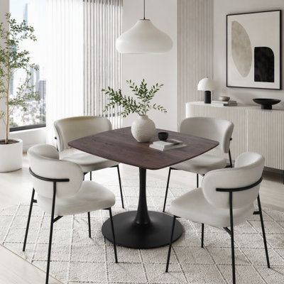 Square Tulip Table with Pedestal Base 42.12"