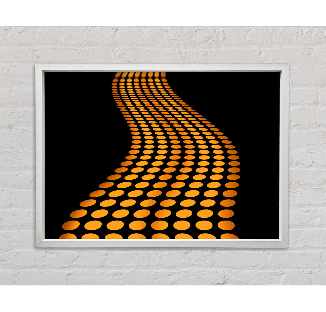 The Orange Road Less Travelled - Einzelner Bilderrahmen Kunstdrucke auf Leinwand