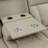 Luma Beige Vegan Leather Sectioanal Living Room Sofa Set With Cup-Holders ,Wireless Charging And LED Lights