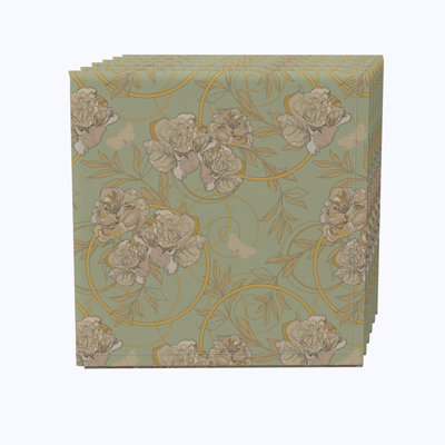 Cabriales 100% Cotton Floral Square Napkin