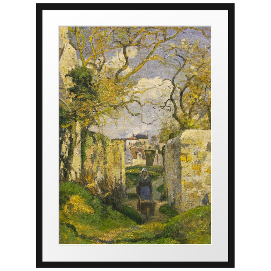 Gerahmter Kunstdruck Landscape from Pontoise von Camille Pissarro