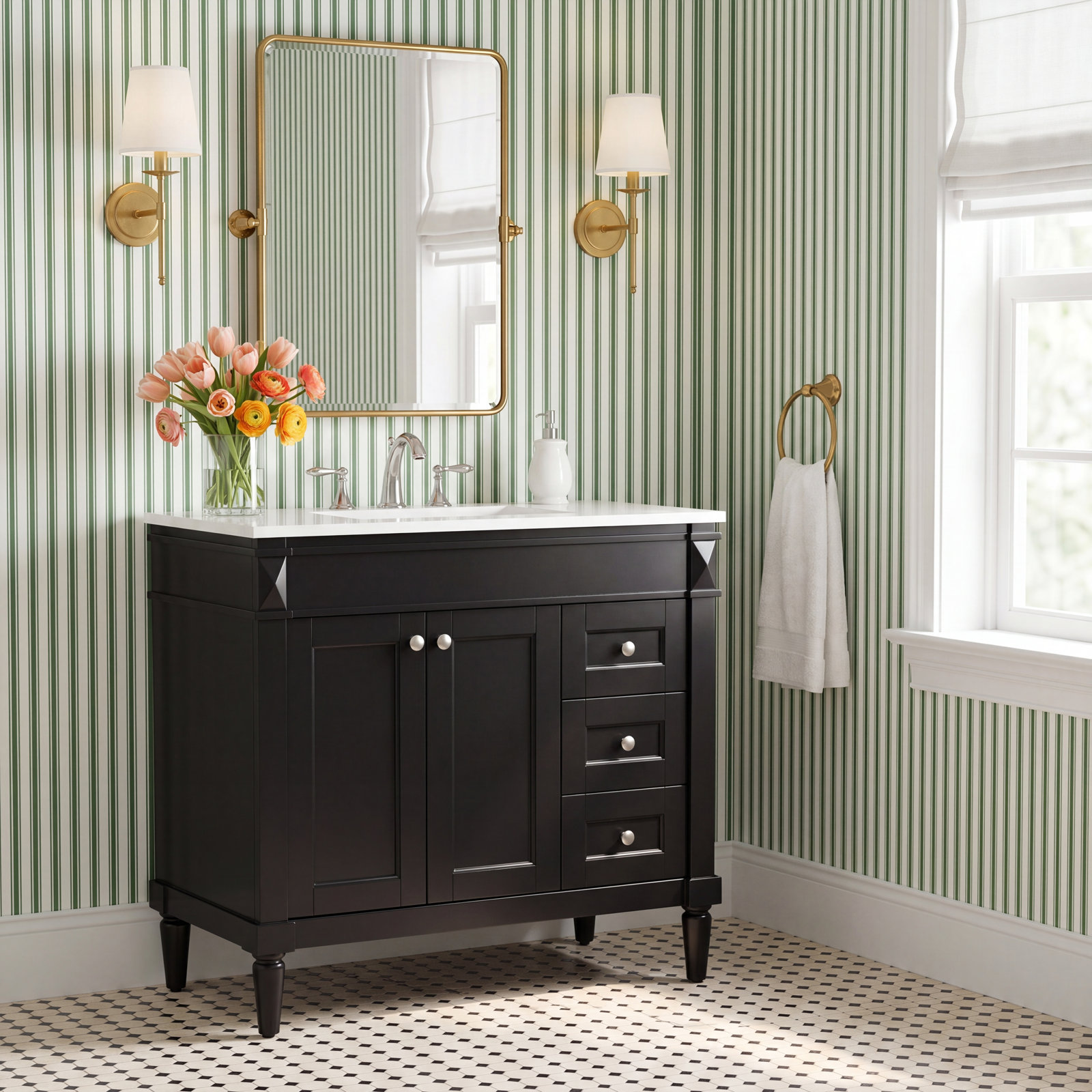 Readington 36'' Single Bathroom Vanity, Black