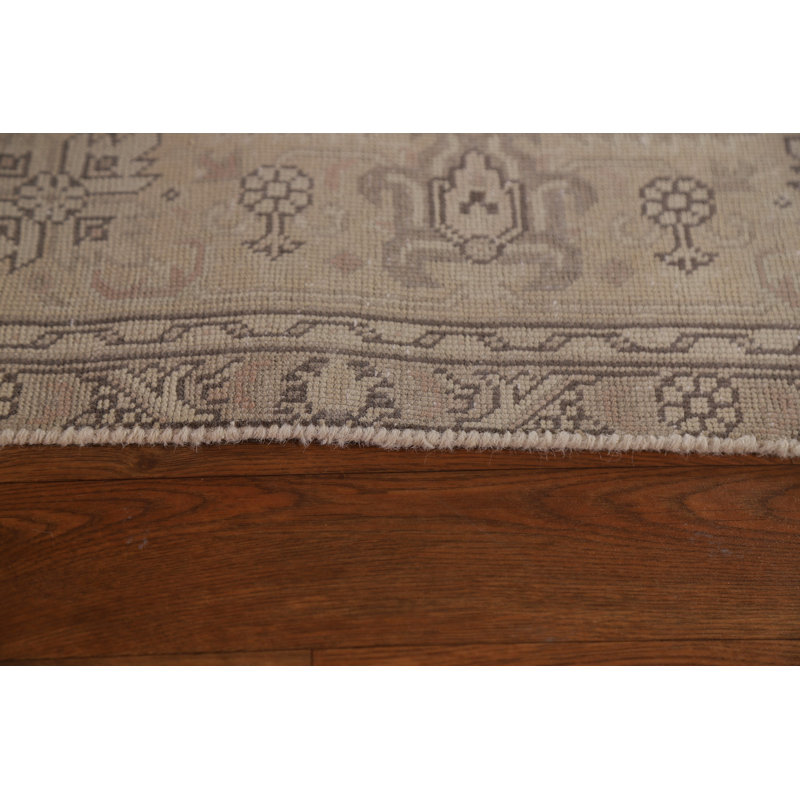 Tapis persan Tabriz patiné délavé à la main 6 x 9