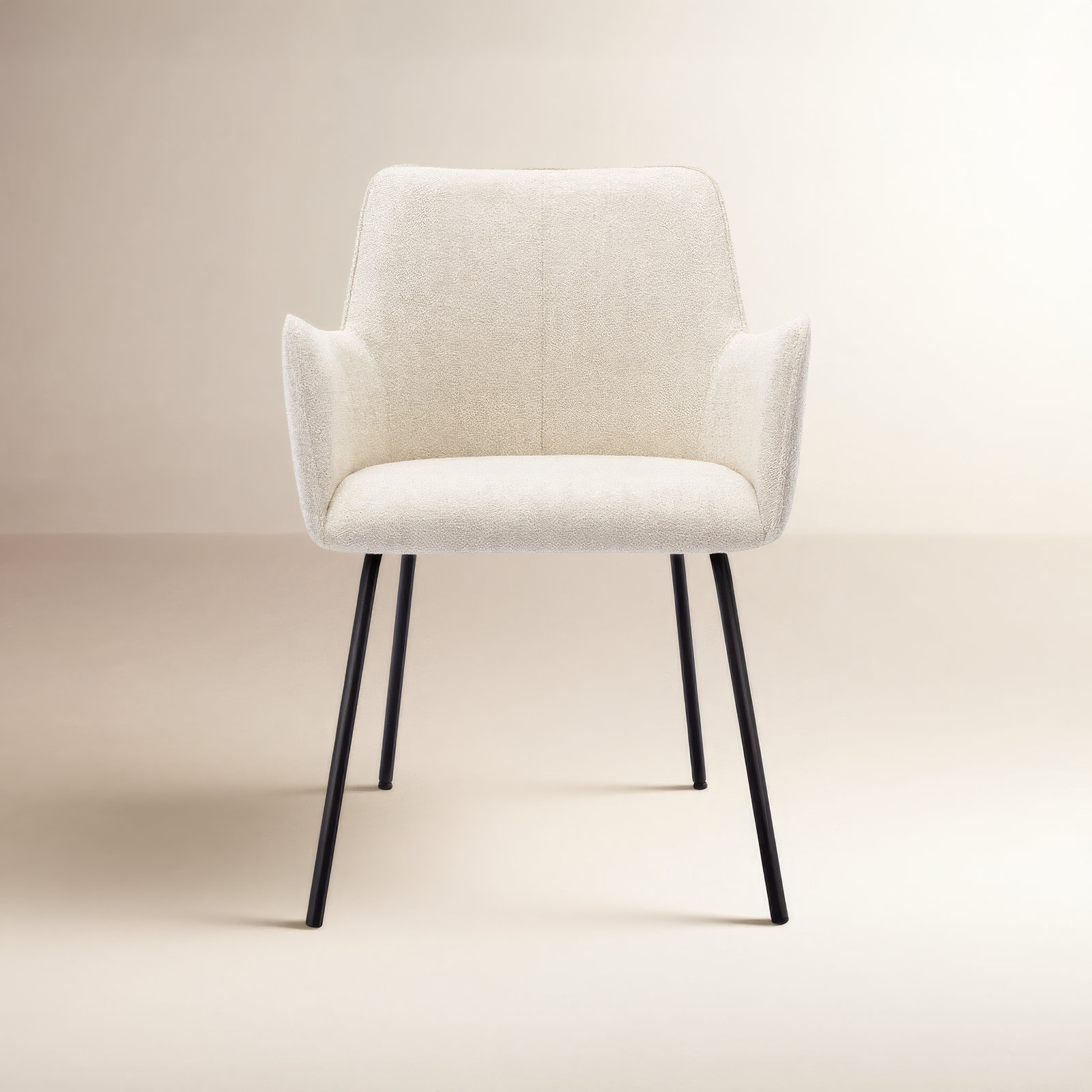 Wylee Upholstered Arm Chair, Beige Linen