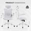 Chaise de bureau ergonomique en filet avec accoudoirs relevables Inbox Zero-2134407895