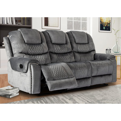 Pauling 3 Seater Manual Recliner Sofa