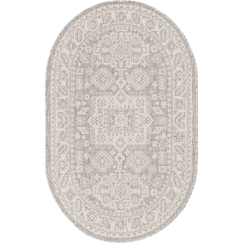 Tapis d'extérieur Chand, Ovale 3 pi 3 po x 5 pi 3 po