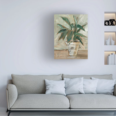 Winston Porter Ethan Harper Impressionist Houseplant II Canvas Wall Art
