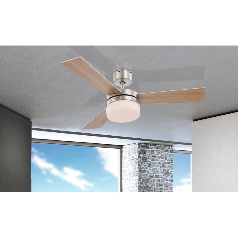 105cm Oconnor 3 - Blade Ceiling Fan with Remote Control and Light Kit Included