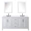 Meuble-lavabo double 72 po avec plateau en quartz et miroir Daria-100501938-100481648-100481647