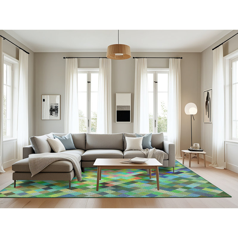 Bayviewpark Geometric Indoor Rug, Rectangle 8' x 10'