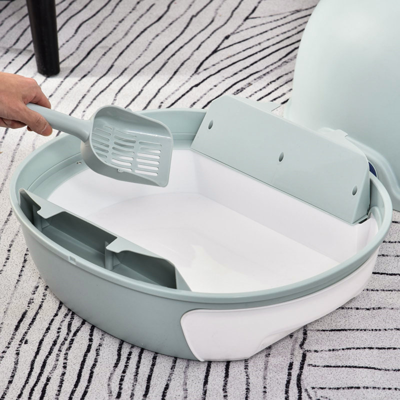Mermec Plastic Litter Box Enclosure with Scoop