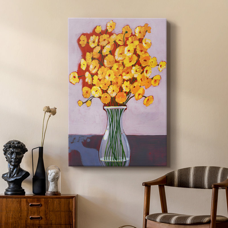Daisy Bouquet I - galerie sur mesure, H 18 po x l 12 po