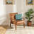 Faux Leather Accent Chair
