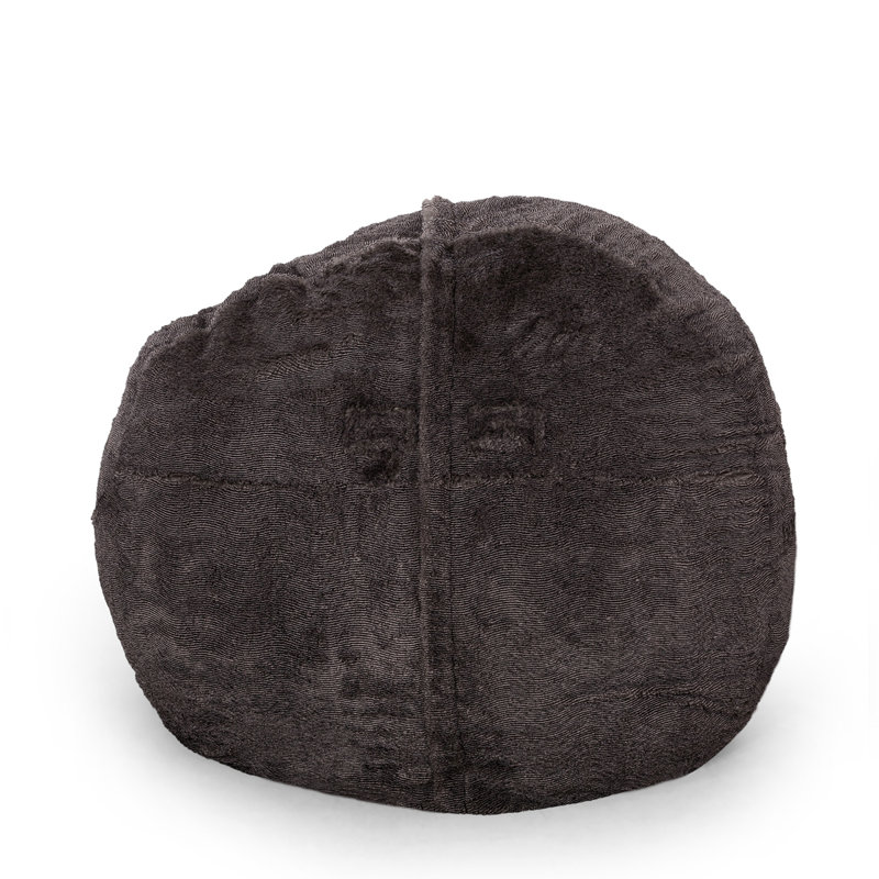 Fauteuil à billes classique en fausse fourrure