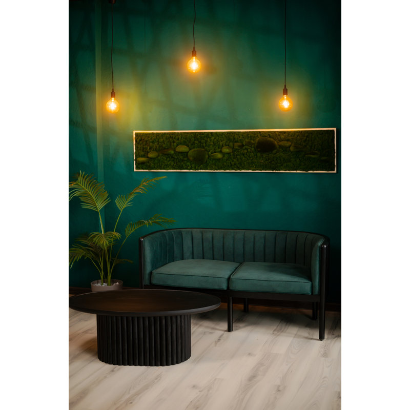 Alton Loveseat, Black, Emerald