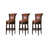Camel Faux Leather Seat/Walnut Frame selected