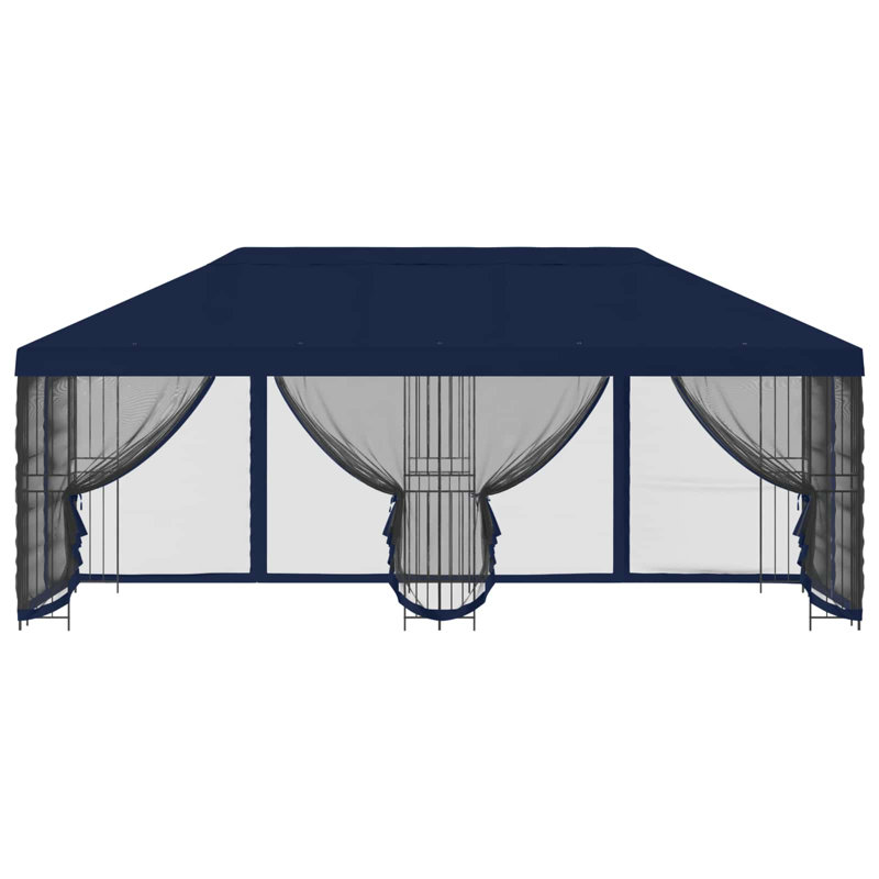 Vidaxl Gazebo Polyester And Steel, Blue