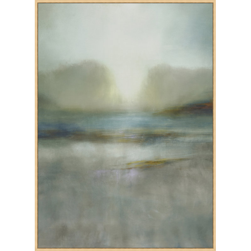 «Silver Sky» - peinture sur toile à cadre flottant