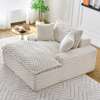 Méridienne en tissu Corduroy