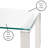 Mgrdich Glass Top End Table-30997000