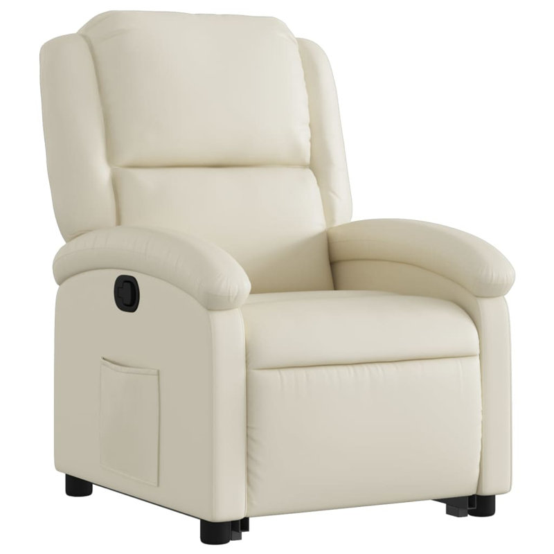 Faux Leather Massage Chair, Cream