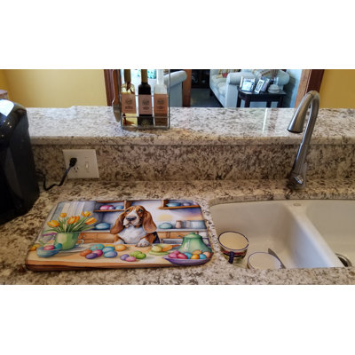 Tapis de séchage pour la décoration de basset hound