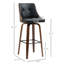 Tabourets de bar pivotants en similicuir