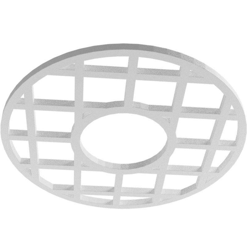 Médaillon de plafond en PVC O'Neal, Inachevé, H 30 po x l 30 po x P 1 po