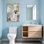 Scène de salle de bain Bath & Laundry avec douche et lavabo en verre