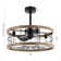 24" Monson 3-Blade Caged Ceiling Fan with Remote Control and Light Kit