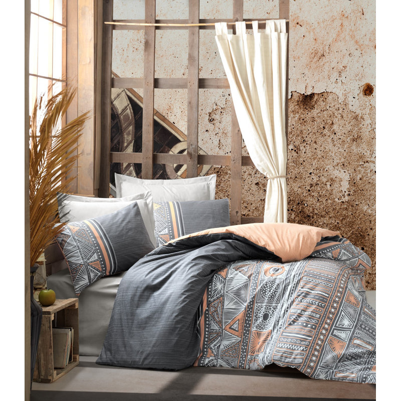 Ensemble de housse de couette 100% coton 4 pièces Maryn