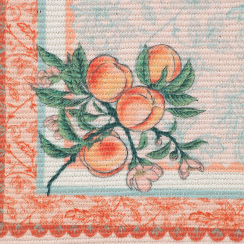 Anemone Peaches Indoor/Outdoor Table Runner, Rectangle 180cm L x 0.40cm D