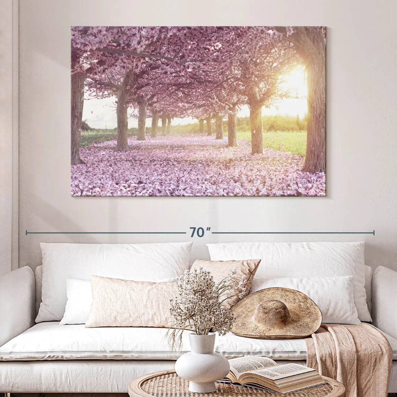 Harnek Cherry Blossom Morning, H 34 po x l 51 po