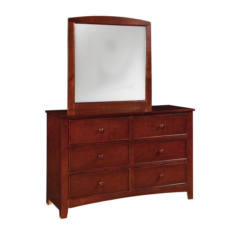 Agnew 48'' W 6 - Drawer Dresser, Cherry