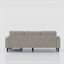 Canapé convertible convertible en L avec repose-pieds avec rangement, canapé beige pour le salon, canapé / salon / chambre / bureau / petit espace-230214749-245479581