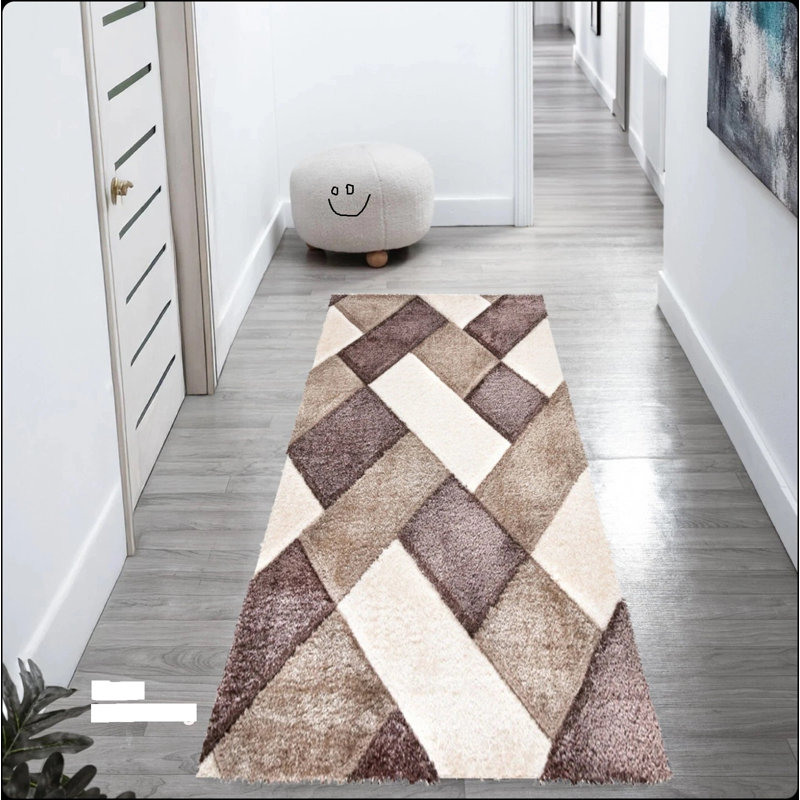 Shag Area Rug, Rectangle 80 x 150 cm