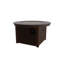 Table de foyer 42 po ronde en polymère rustique avec tablette au propane-124892583-124892589