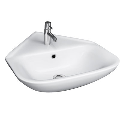 Barclay Eden 450 17.75'' White Vitreous China Specialty Bathroom Sink with Overflow
